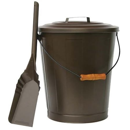 Blueprints Ash Bin in Bronze with Lid & Shovel BL2674758